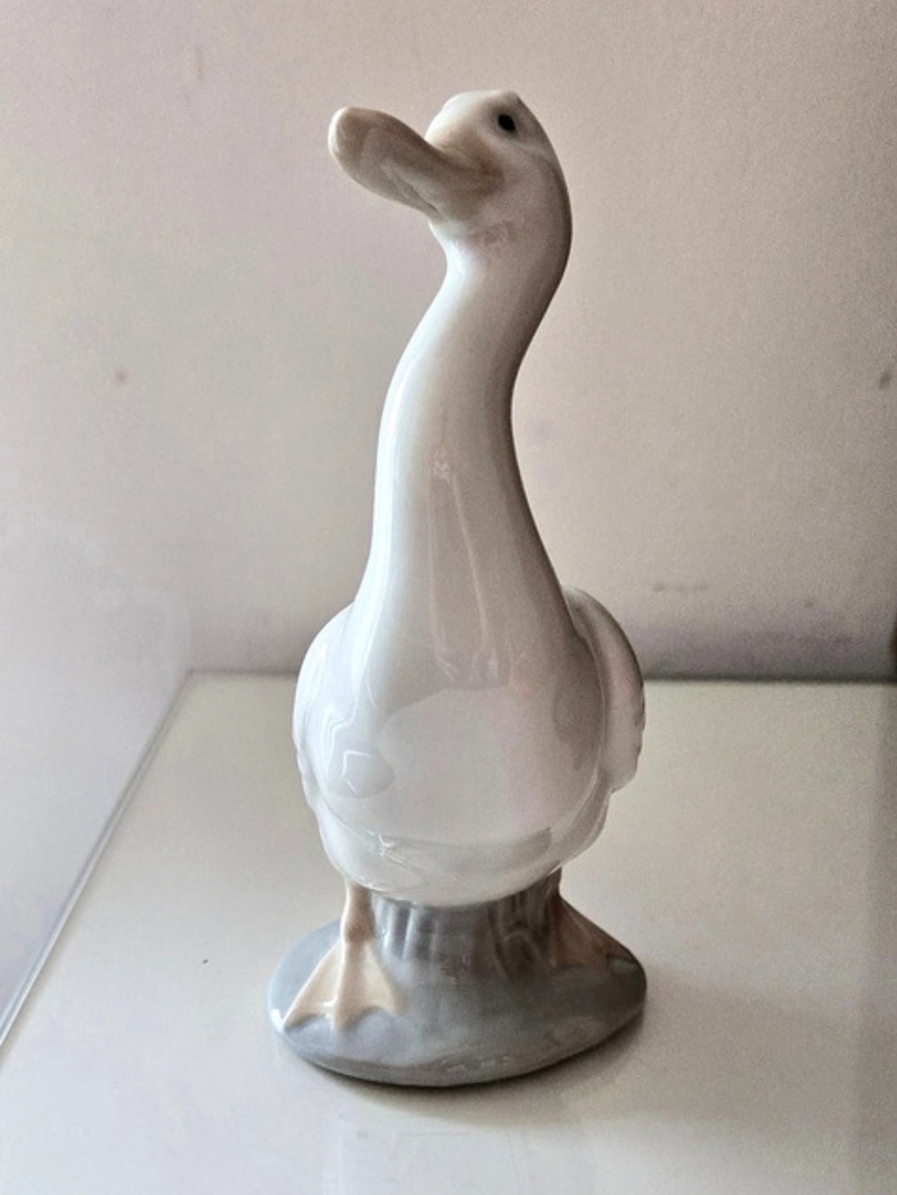 NAO Handcrafted Duck Figurine in White